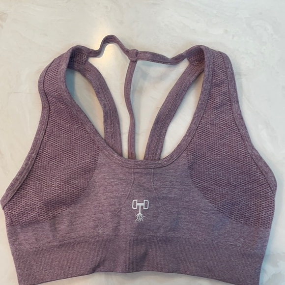 Deeper Than Dumbbells Mauve Sports Bra - Picture 2 of 6